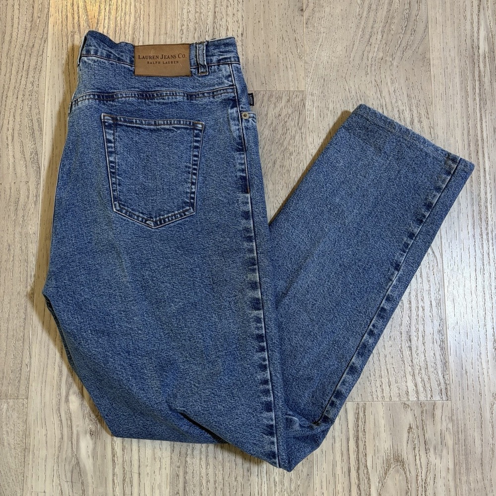 Vintage Y2k Lauren Jean CoRalph Lauren Straight Jean Fit Sz 12 Women Boyfriend